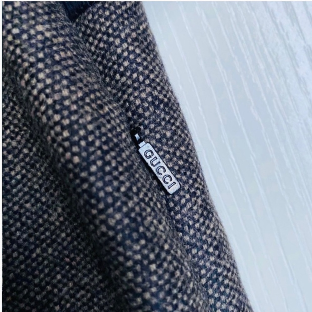 Gucci Crew Neck Mid Wool With Leather Dress​​​​​​​ - Picture 7 of 16